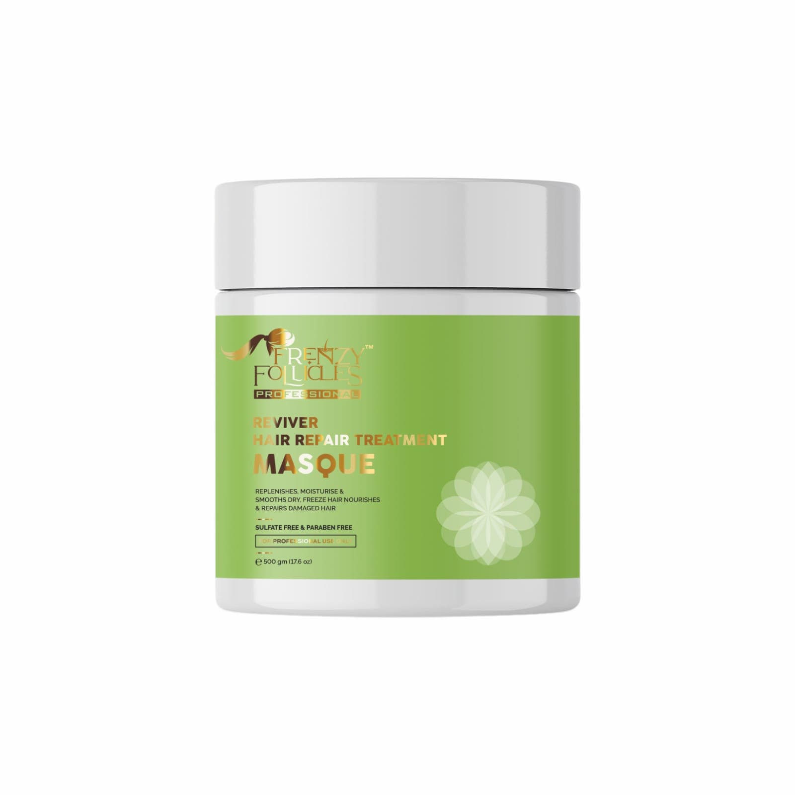 Reviver Hair Repair Treatment Masque 500 g jar with green label
