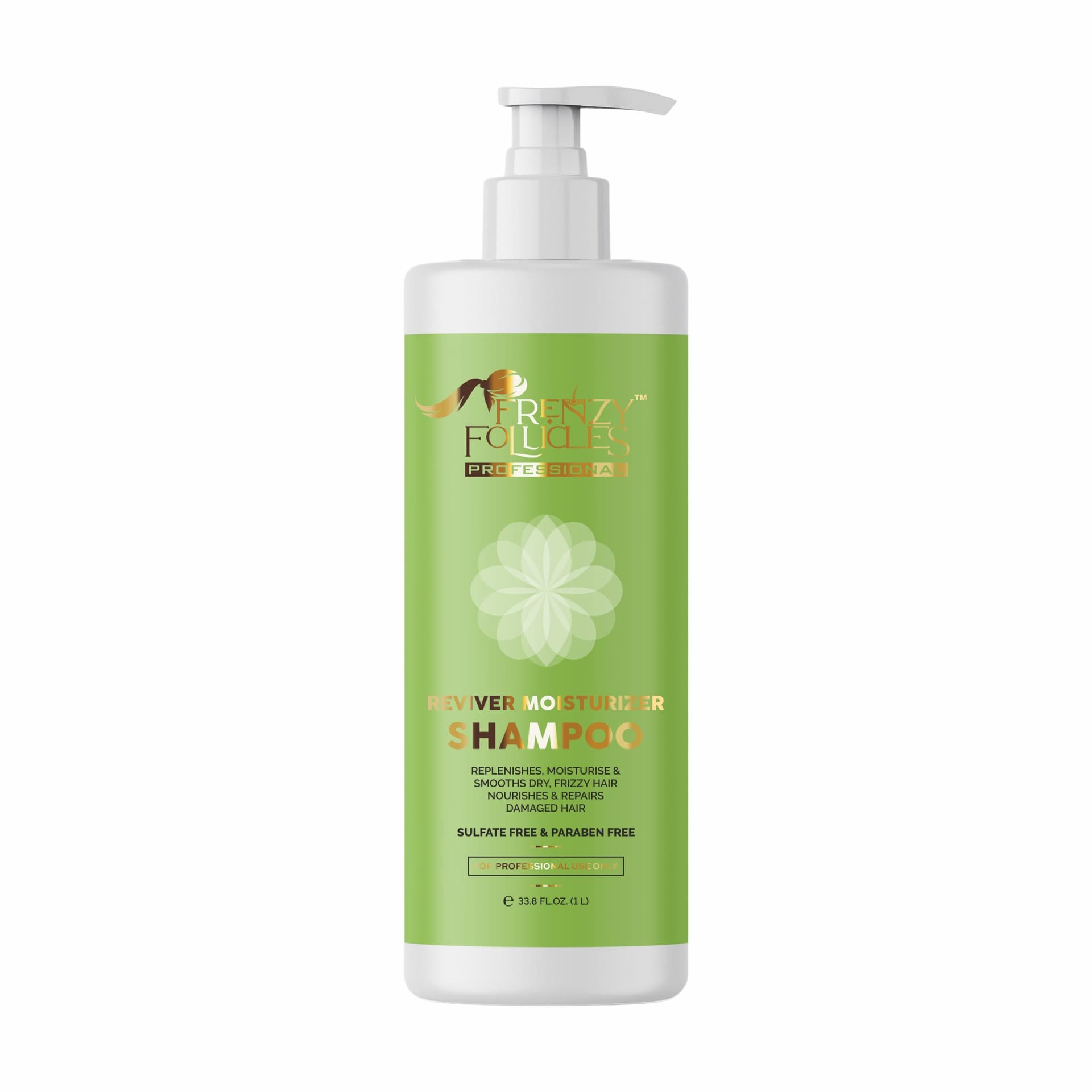 Reviver Moisturizer Shampoo 1 litre bottle with green label